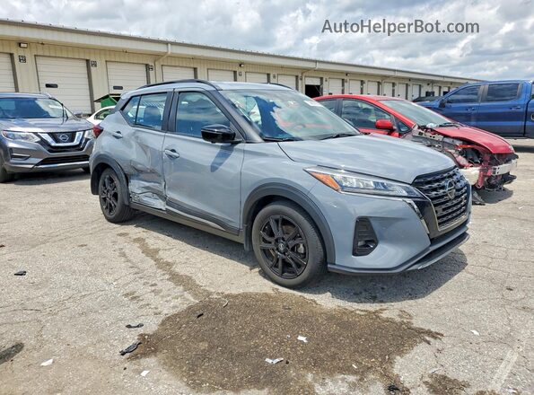 3N1CP5DV2ML522412 2021 NISSAN KICKS Gray Передня права чверть