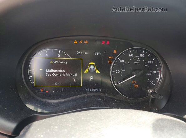 3N1CP5DV2ML522412 2021 NISSAN KICKS Gray Вид щитка приладів