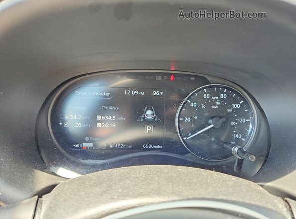 3N1CP5DV2RL532283 2024 NISSAN KICKS Gray Instrument cluster view