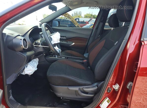 3N1CP5DV3ML550171 2021 NISSAN KICKS Red Front interior view