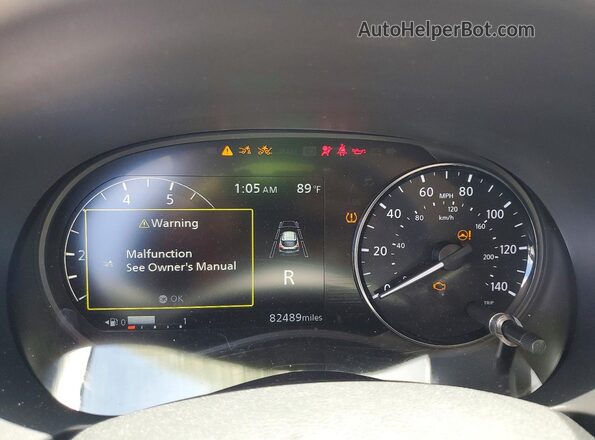 3N1CP5DV3ML550171 2021 NISSAN KICKS Red Instrument cluster view