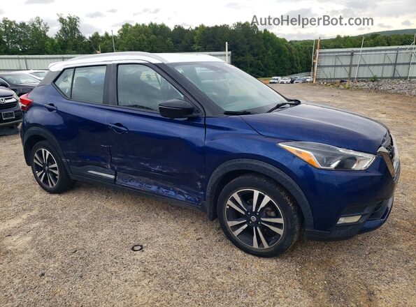 3N1CP5DV4LL553336 2020 NISSAN KICKS Синий Передняя правая четверть