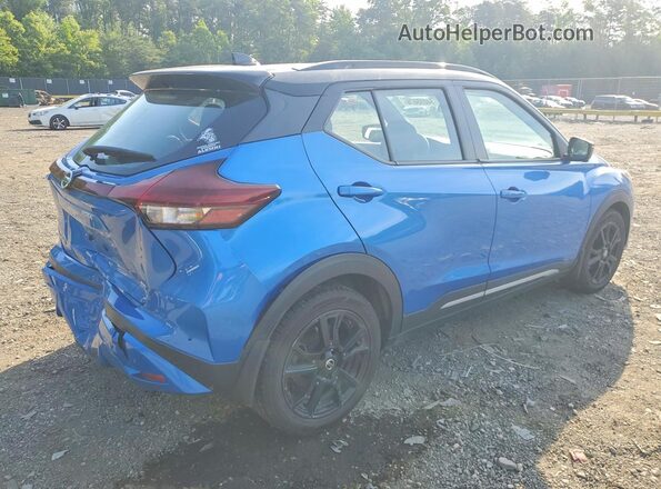 3N1CP5DV4ML514568 2021 NISSAN KICKS Blue Rear right