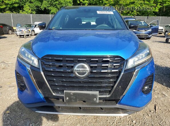 3N1CP5DV4ML514568 2021 NISSAN KICKS Blue Front view