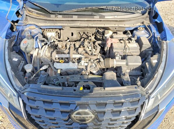 3N1CP5DV4ML514568 2021 NISSAN KICKS Blue Engine compartment view