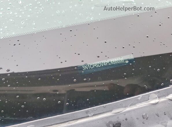3N1CP5DV4PL488056 2023 NISSAN KICKS Серый Вид наклейки с VIN-кодом