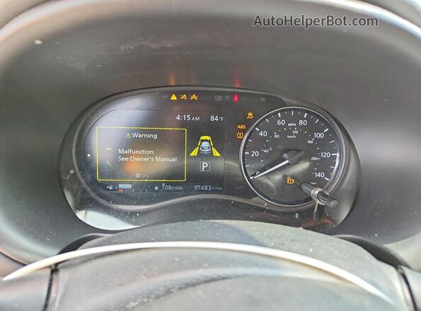 3N1CP5DV5ML497957 2021 NISSAN KICKS Серый Вид щитка приборов