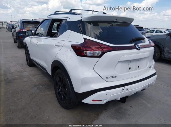 3N1CP5DV6ML506925 2021 NISSAN KICKS White Trasero izquierdo