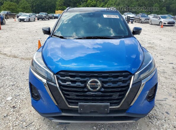 3N1CP5DV6ML552951 2021 NISSAN KICKS Blue წინა ხედი