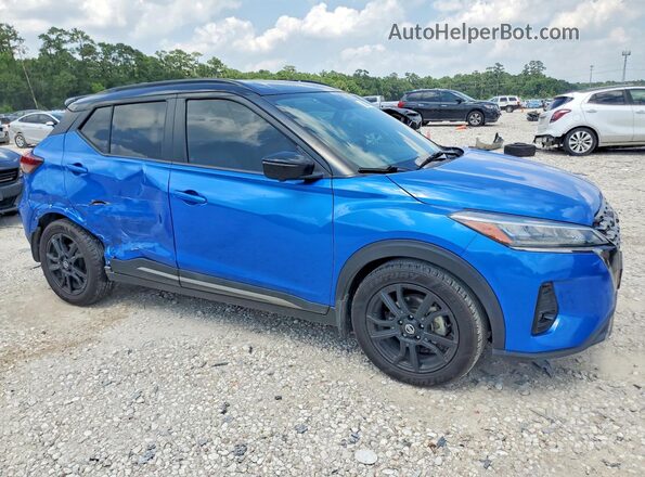 3N1CP5DV6ML552951 2021 NISSAN KICKS Blue წინა მარჯვენა