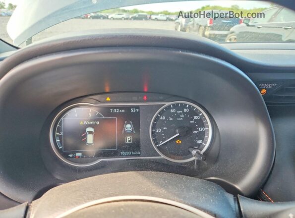 3N1CP5DV7LL500226 2020 NISSAN KICKS Silver Вид щитка приладів