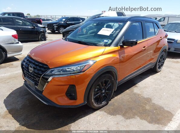 3N1CP5DV7PL497107 2023 NISSAN KICKS Orange Front left