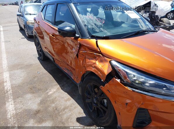 3N1CP5DV7PL497107 2023 NISSAN KICKS Orange Front view