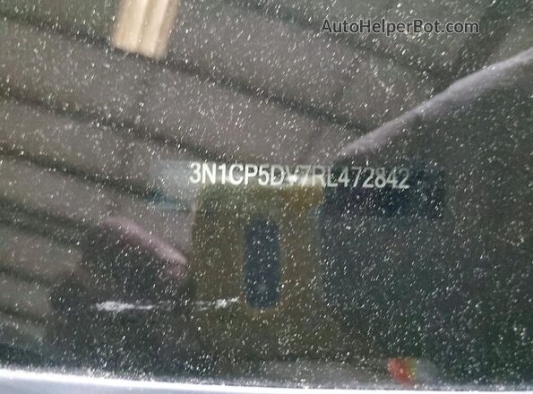 3N1CP5DV7RL472842 2024 NISSAN KICKS Gray Vista de la etiqueta del VIN
