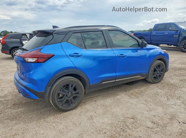 3N1CP5DV7RL553677 2024 NISSAN KICKS Blue Задня права чверть