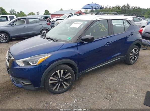 3N1CP5DV8LL481721 2020 NISSAN KICKS Blue Առջևի ձախ երեք քառորդ տեսարան