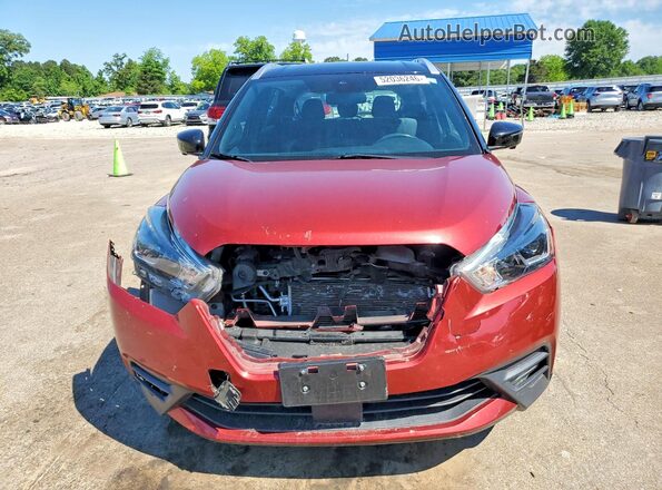 3N1CP5DV9LL530442 2020 NISSAN KICKS Burgundy Front view