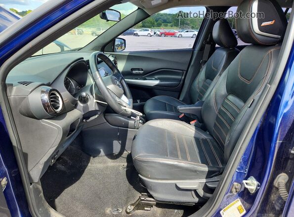3N1CP5DV9LL563828 2020 NISSAN KICKS Blue წინა სალონის ხედი