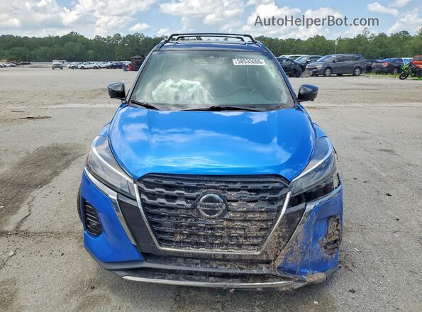 3N1CP5DV9ML464282 2021 NISSAN KICKS Синий Вид спереди