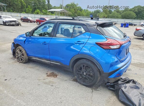 3N1CP5DV9ML464282 2021 NISSAN KICKS Синий Задняя левая четверть