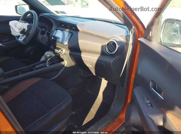 3N1CP5DV9ML495614 2021 NISSAN KICKS Orange წინა სალონის ხედი