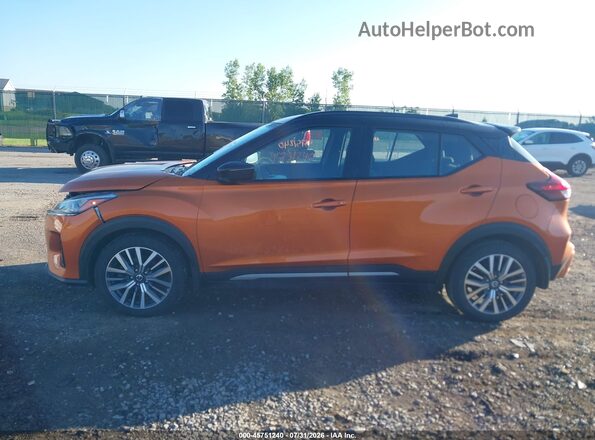 3N1CP5DV9ML495614 2021 NISSAN KICKS Orange სალონის 360-გრადუსიანი ხედი