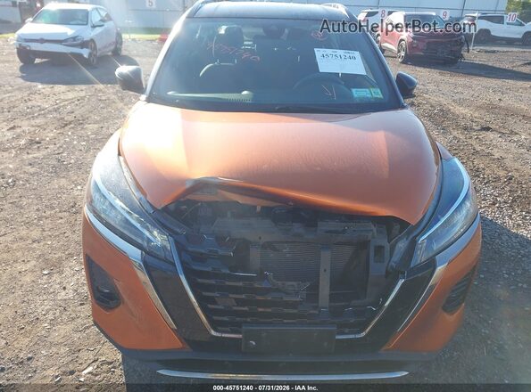 3N1CP5DV9ML495614 2021 NISSAN KICKS Orange ხელსაწყოთა პანელის ხედი