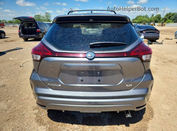 3N1CP5DV9ML520740 2021 NISSAN KICKS Gray უკანა ხედი