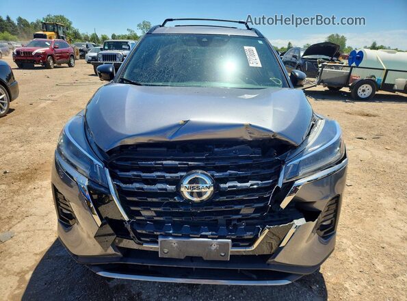 3N1CP5DV9ML520740 2021 NISSAN KICKS Gray წინა ხედი