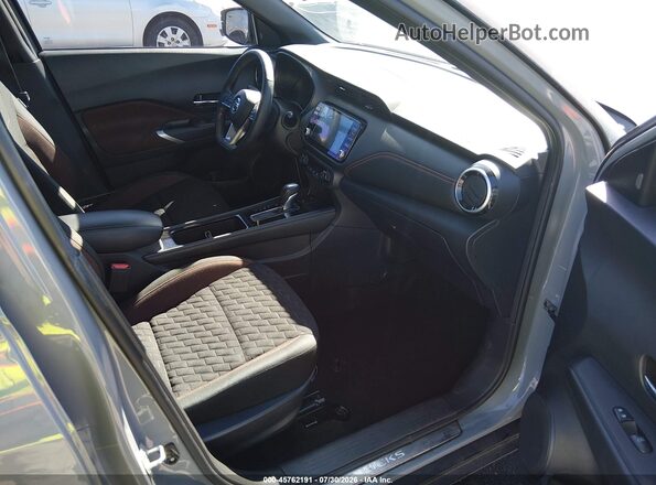 3N1CP5DVXML528149 2021 NISSAN KICKS Gray წინა სალონის ხედი