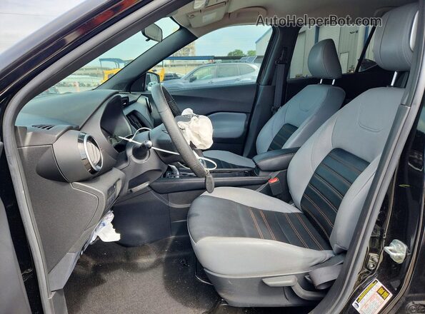 3N1CP5DVXNL476653 2022 NISSAN KICKS Black Widok wnętrza z przodu