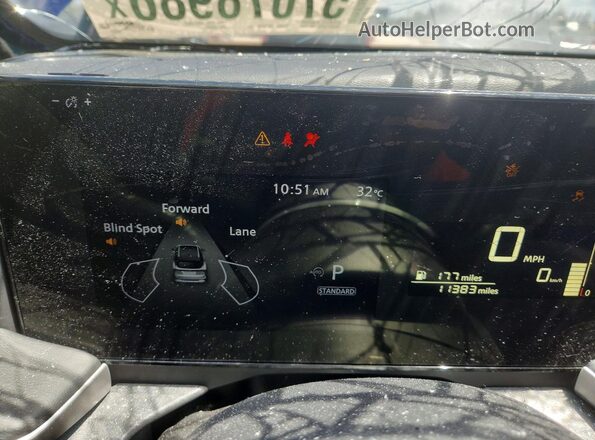 3N8AP6BA8SL396925 2025 NISSAN KICKS Blue Instrument cluster view