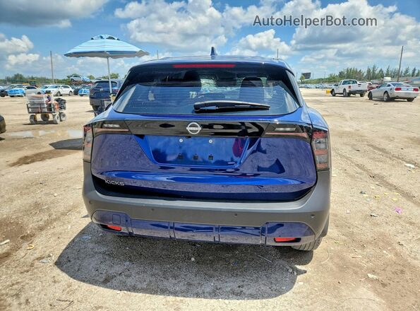 3N8AP6BA8SL396925 2025 NISSAN KICKS Blue Rear view