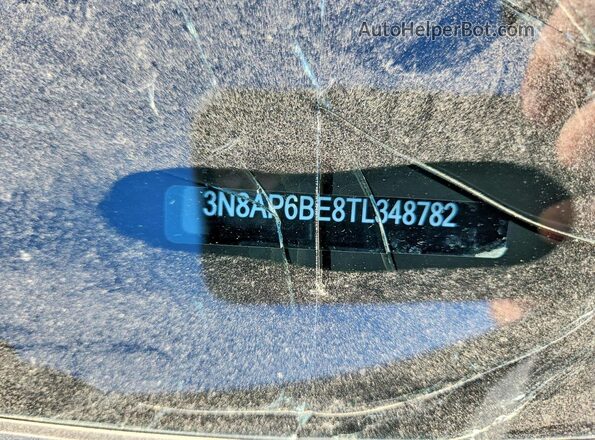3N8AP6BE8TL348782 2026 NISSAN KICKS Blue VIN კოდის სტიკერის ხედი