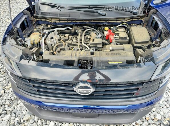 3N8AP6CA1SL410646 2025 NISSAN KICKS Blue ძრავის განყოფილების ხედი