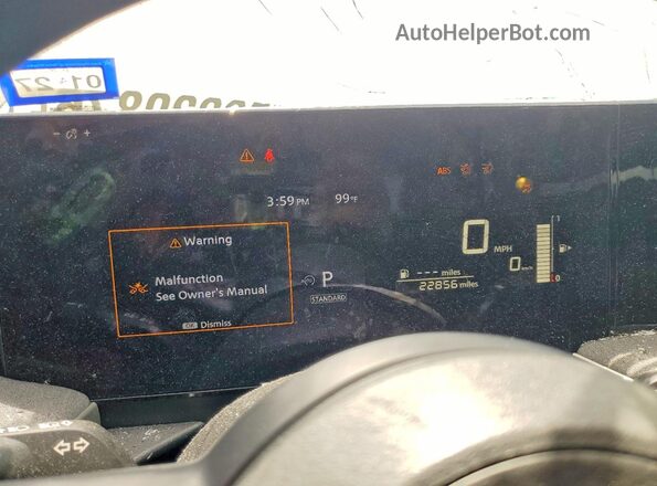 3N8AP6CA5SL368739 2025 NISSAN KICKS Black Vista del cuadro de instrumentos