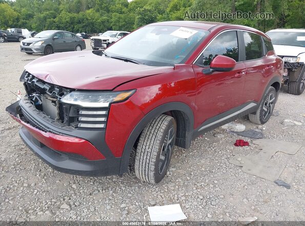 3N8AP6CA6SL414921 2025 NISSAN KICKS Red წინა მარცხენა ხედი სამი მეოთხედიდან