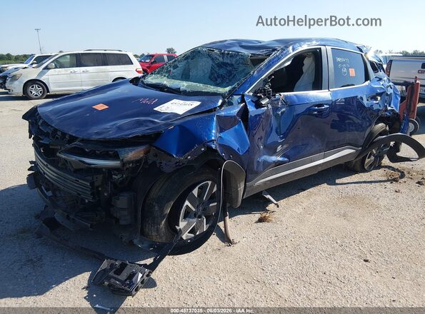 3N8AP6CB1SL429867 2025 NISSAN KICKS Blue Առջևի ձախ երեք քառորդ տեսարան