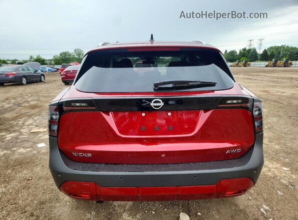 3N8AP6CB1TL317460 2026 NISSAN KICKS Red Rear view