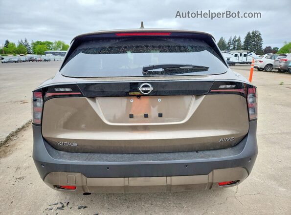 3N8AP6CB6SL331191 2025 NISSAN KICKS Brown Rear view