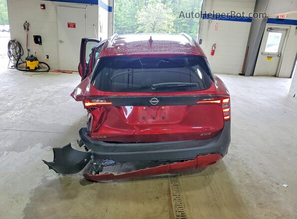 3N8AP6CB6SL390323 2025 NISSAN KICKS Red Vista trasera