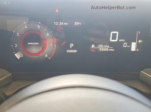 3N8AP6CB8TL364999 2026 NISSAN KICKS Желто-коричневый Вид щитка приборов