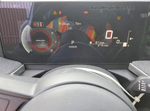 3N8AP6CE6TL374781 2026 NISSAN KICKS White Widok zestawu wskaźników