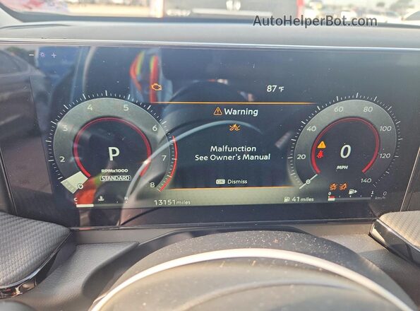 3N8AP6DA1SL391286 2025 NISSAN KICKS Gray Instrument cluster view
