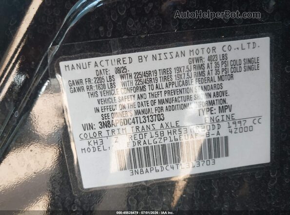 3N8AP6DC4TL313703 2026 NISSAN KICKS Black Widok komory silnika