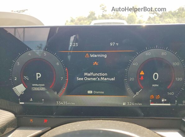 3N8AP6DC8SL380657 2025 NISSAN KICKS White Instrument cluster view