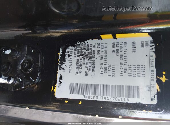 3N8CM0JT4GK702064 2016 NISSAN NV200 TAXI Black ძრავის განყოფილების ხედი