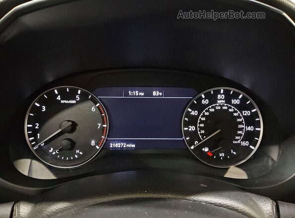 3PCAJ5AA6MF117367 2021 INFINITI QX50 Silver Вид щитка приладів