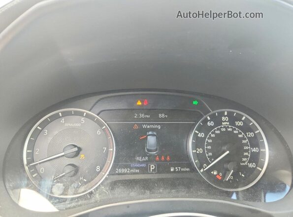 3PCAJ5AA9MF114527 2021 INFINITI QX50 Gray Вид щитка приладів