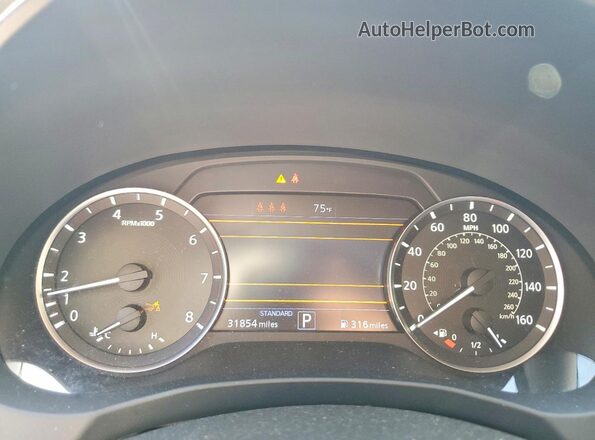 3PCAJ5AB3SF105778 2025 INFINITI QX50 Blue Սարքավորումների վահանակի տեսք